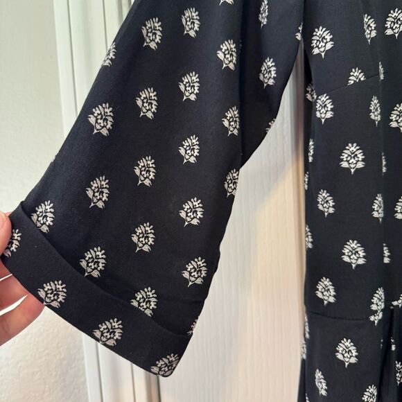 Garnet Hill Black Pocket Detail Drop Waist Shift Dress Women’s Size 8 - Picture 5 of 13